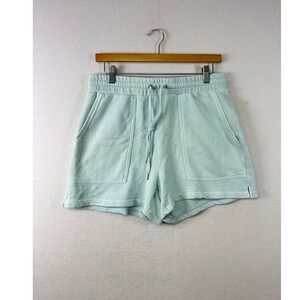 C&C California Sun Washed Aqua Blue Terry Cloth Lounge Shorts Size S